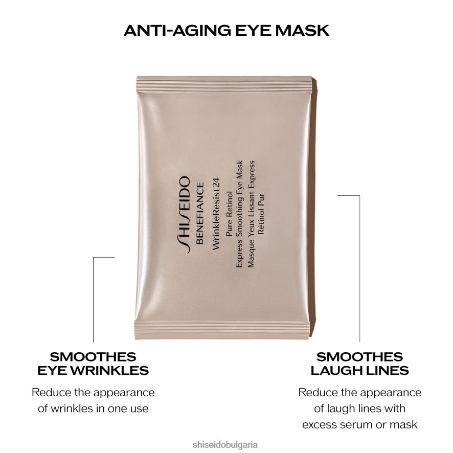 грижа за кожата Shiseido wrinkleresist24 експресна изглаждаща маска за очи с чист ретинол DJ08T449
