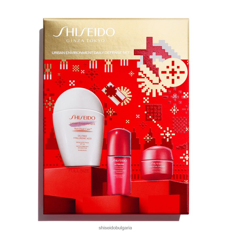 слънцезащитен крем Shiseido комплект за ежедневна защита DJ08T488