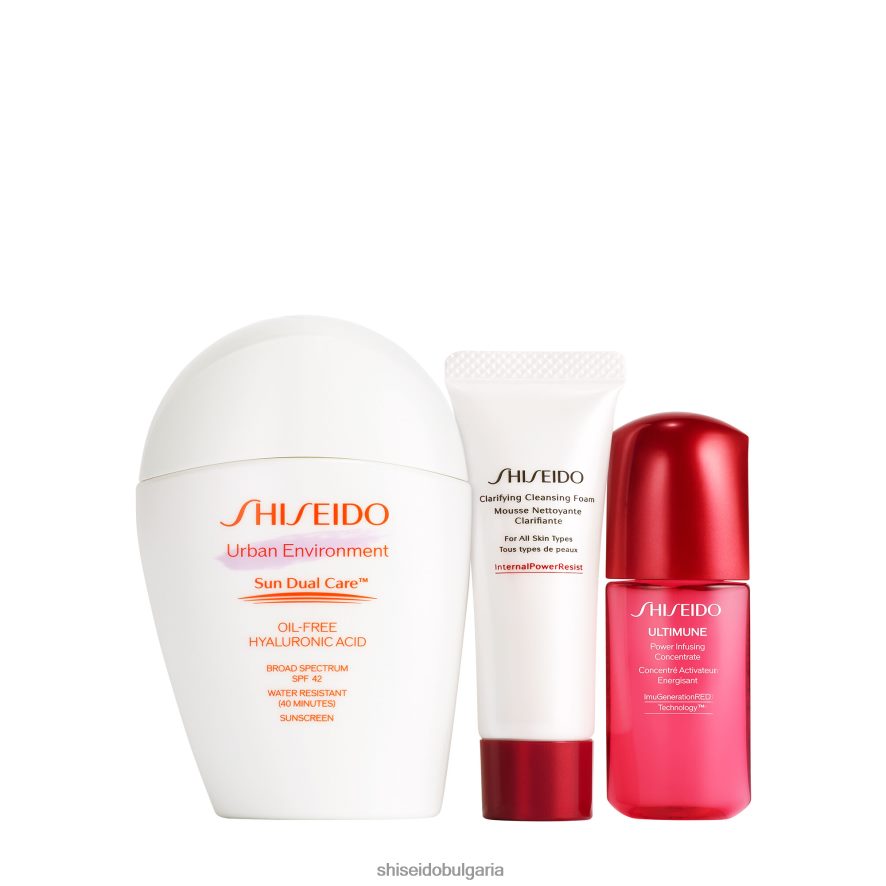 слънцезащитен крем Shiseido ежедневен хидратиращ слънцезащитен комплект DJ08T497