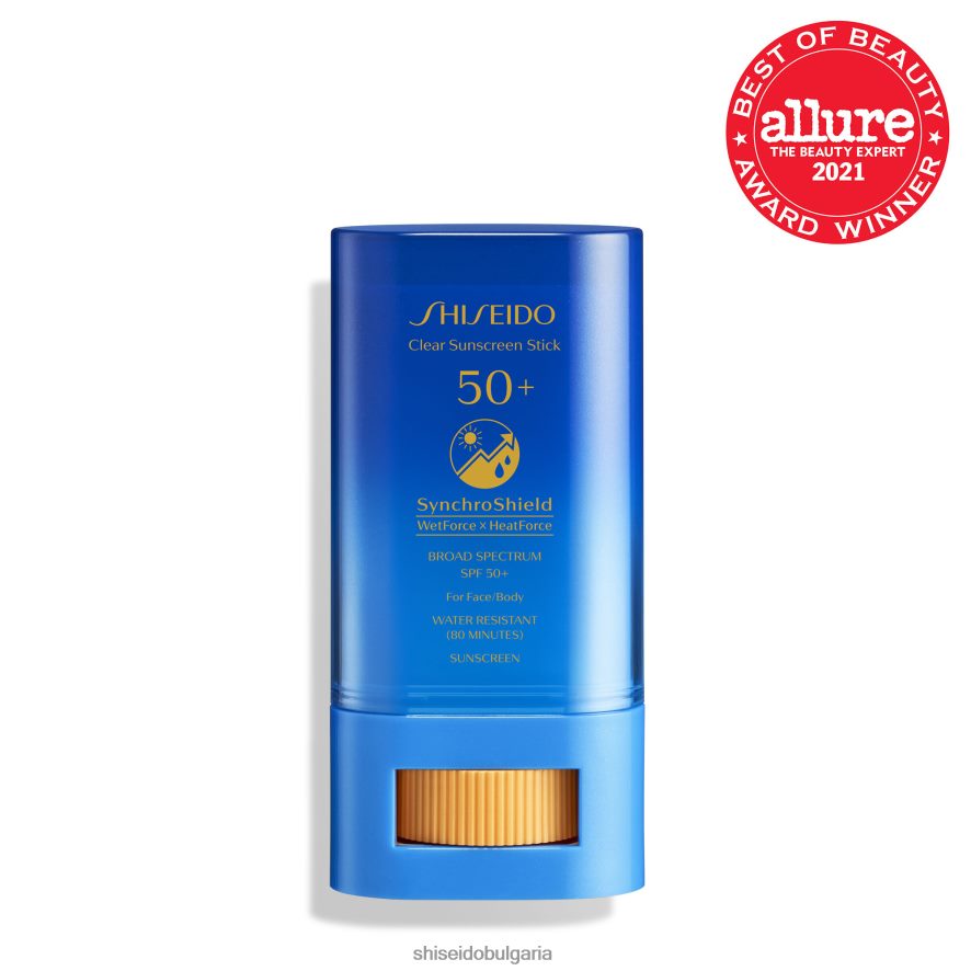 слънцезащитен крем Shiseido прозрачен слънцезащитен стик spf 50+ DJ08T490