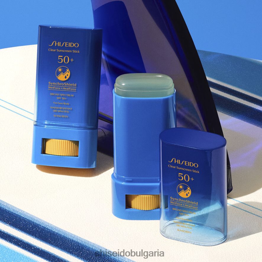 слънцезащитен крем Shiseido прозрачен слънцезащитен стик spf 50+ DJ08T490