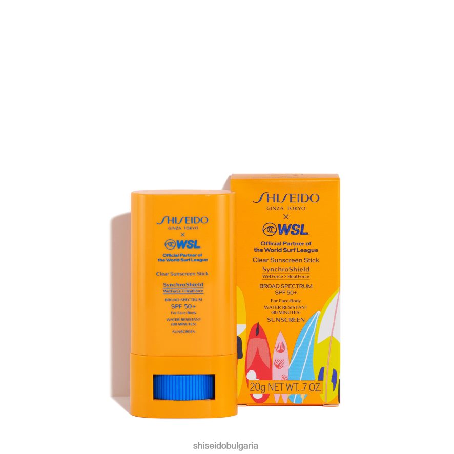 слънцезащитен крем Shiseido ограничено издание на световната лига за сърф прозрачен слънцезащитен стик spf 50+ DJ08T499