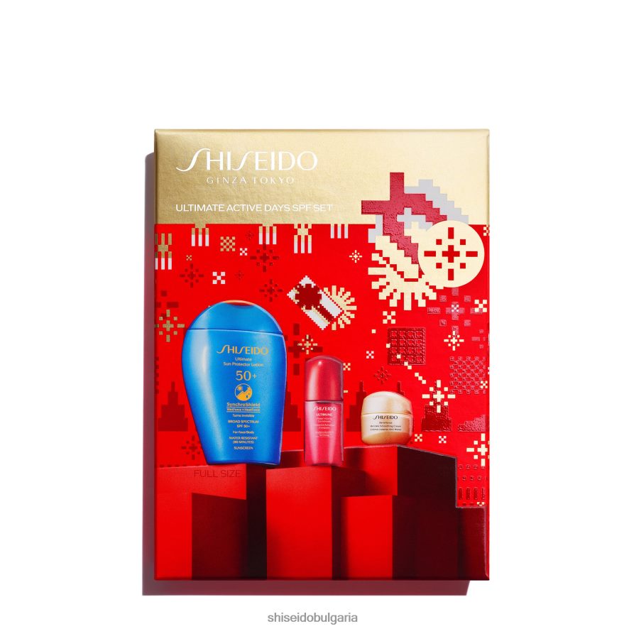 слънцезащитен крем Shiseido набор от активни дни spf DJ08T489